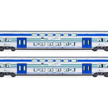 HL 5053 FS Trenitalia, set 2 carrozze intermedie Vivalto livrea Vivalto ep. VI