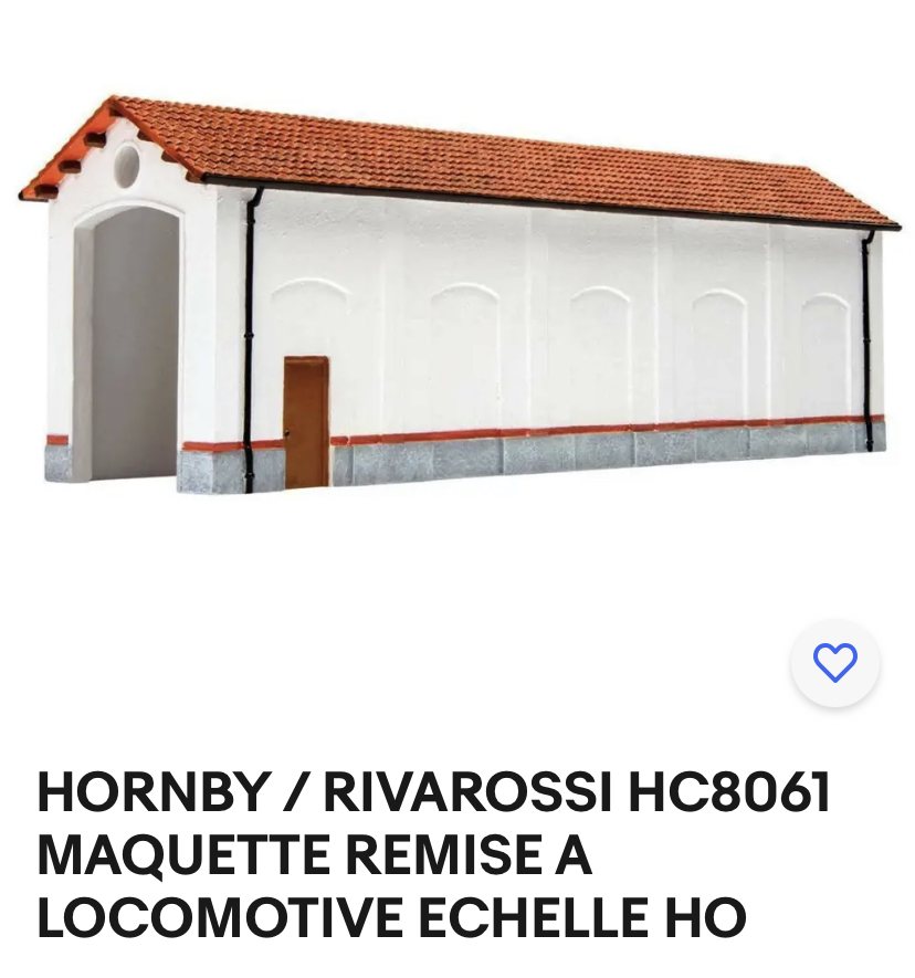 HC8061 Hornby Rivarossi Rimessa per una locomotiva Tipo FS scala HO 1:87